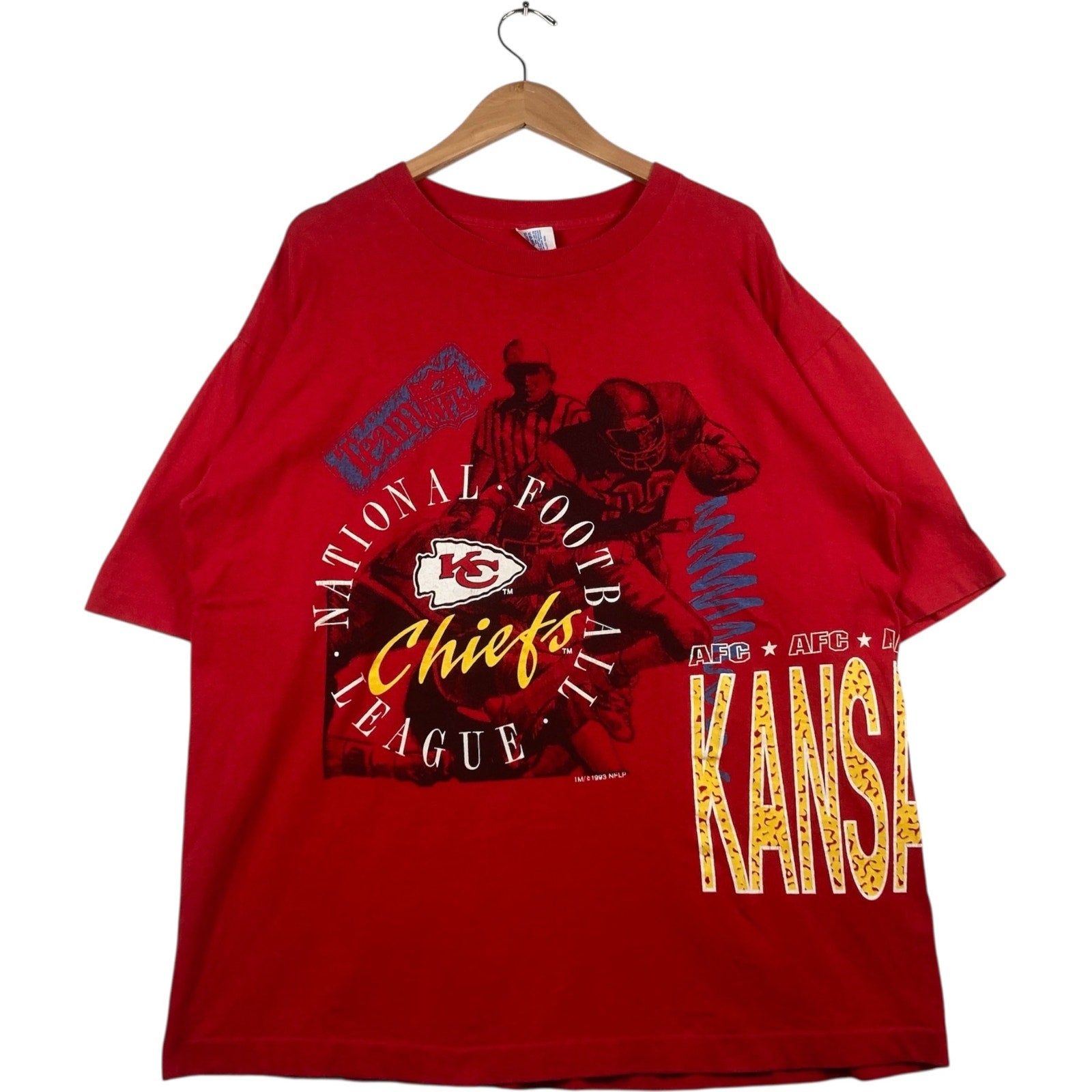 Vintage 1993 Kansas City Chiefs All Over Print Tee
