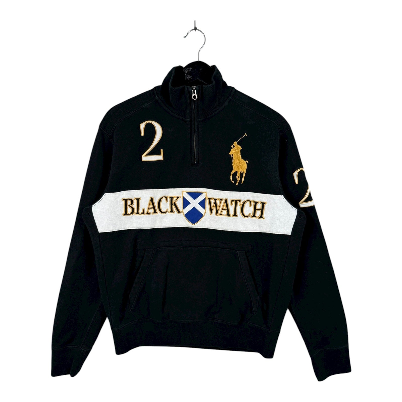 Vintage Polo Ralph Lauren Black Watch 1/4 Zip Sweatshirt