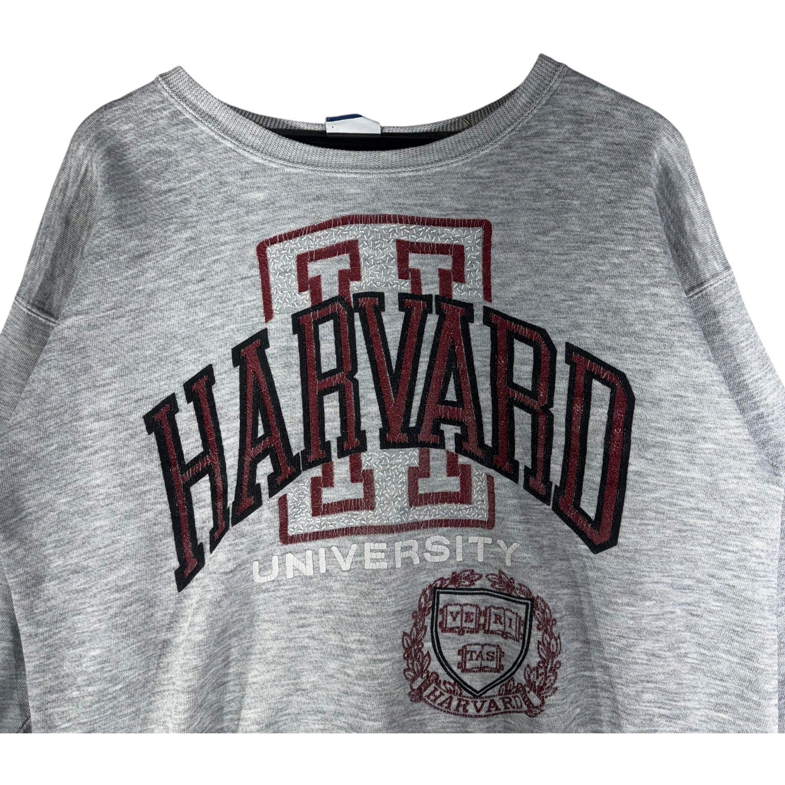Vintage Harvard University Arch Spellout Crewneck 90s