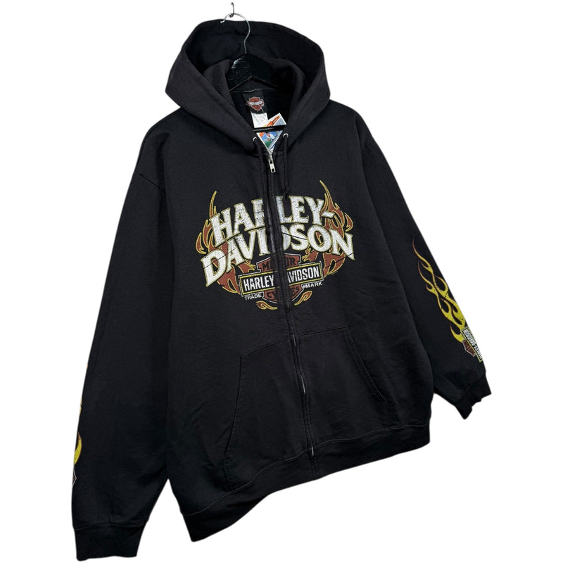 Vintage Harley Davidson Viking Land Baxter Graphic Hoodie