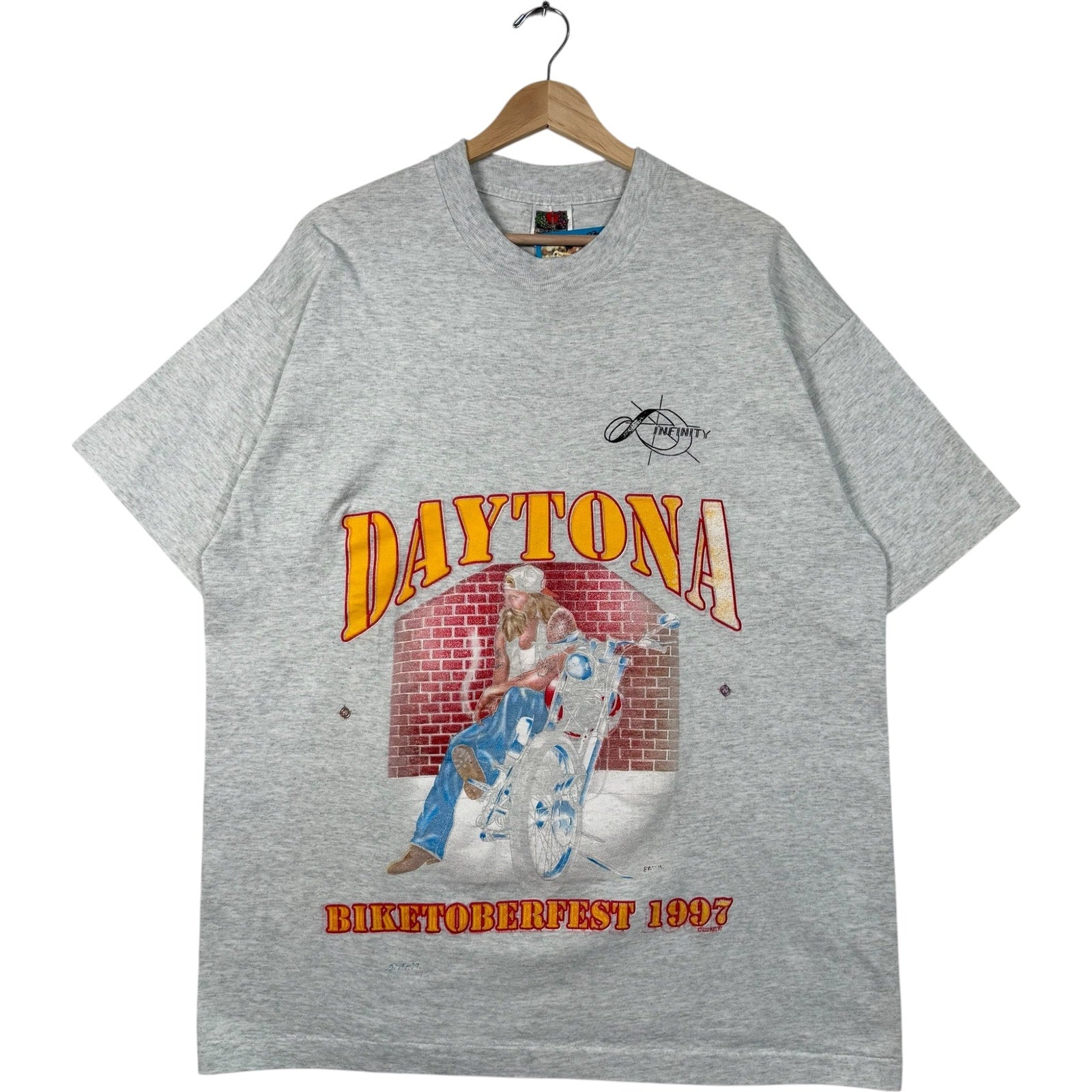 Vintage Daytona Biketoberfest Souvenir Biker Tee 90s