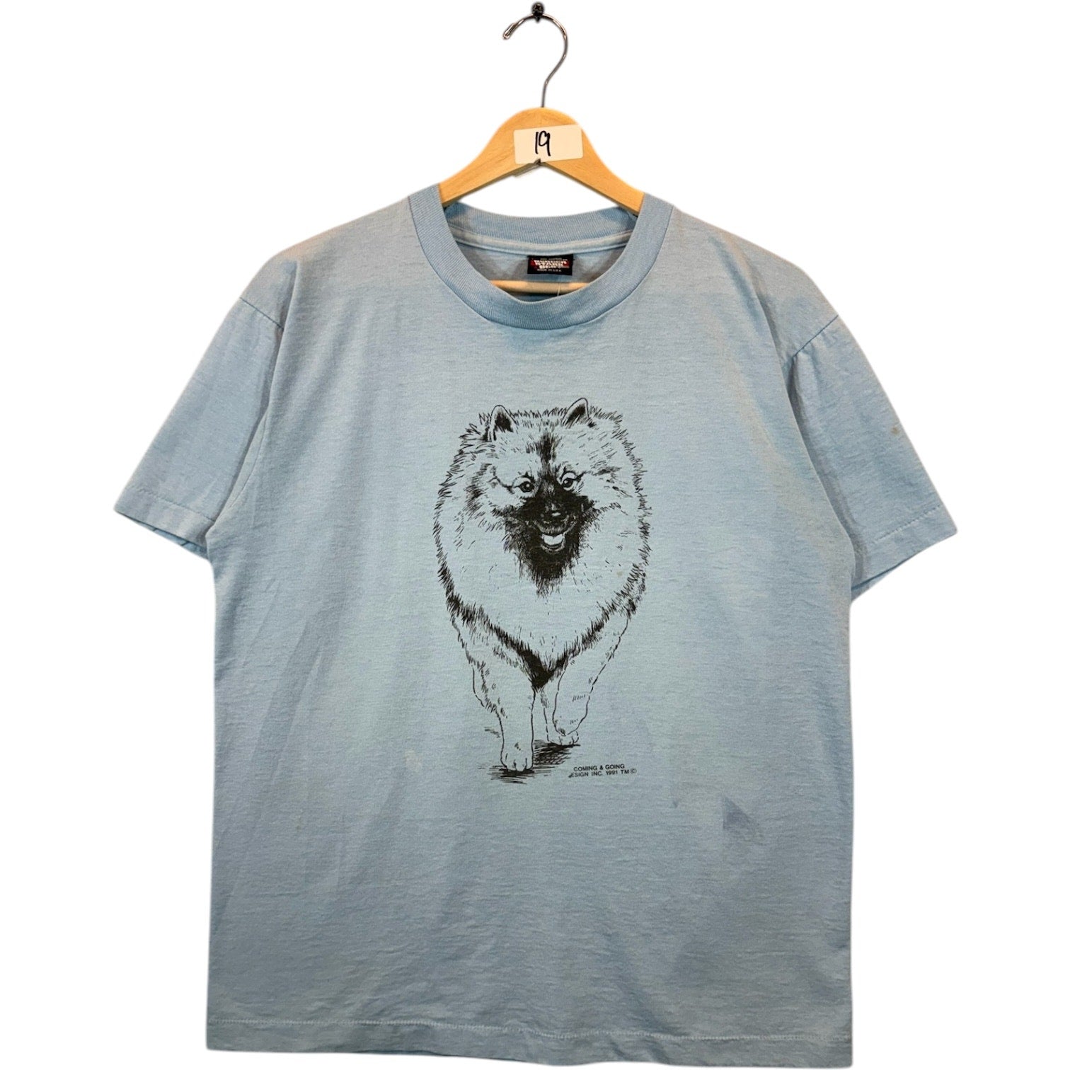 Vintage Coming & Going Design 1991 T-Shirt