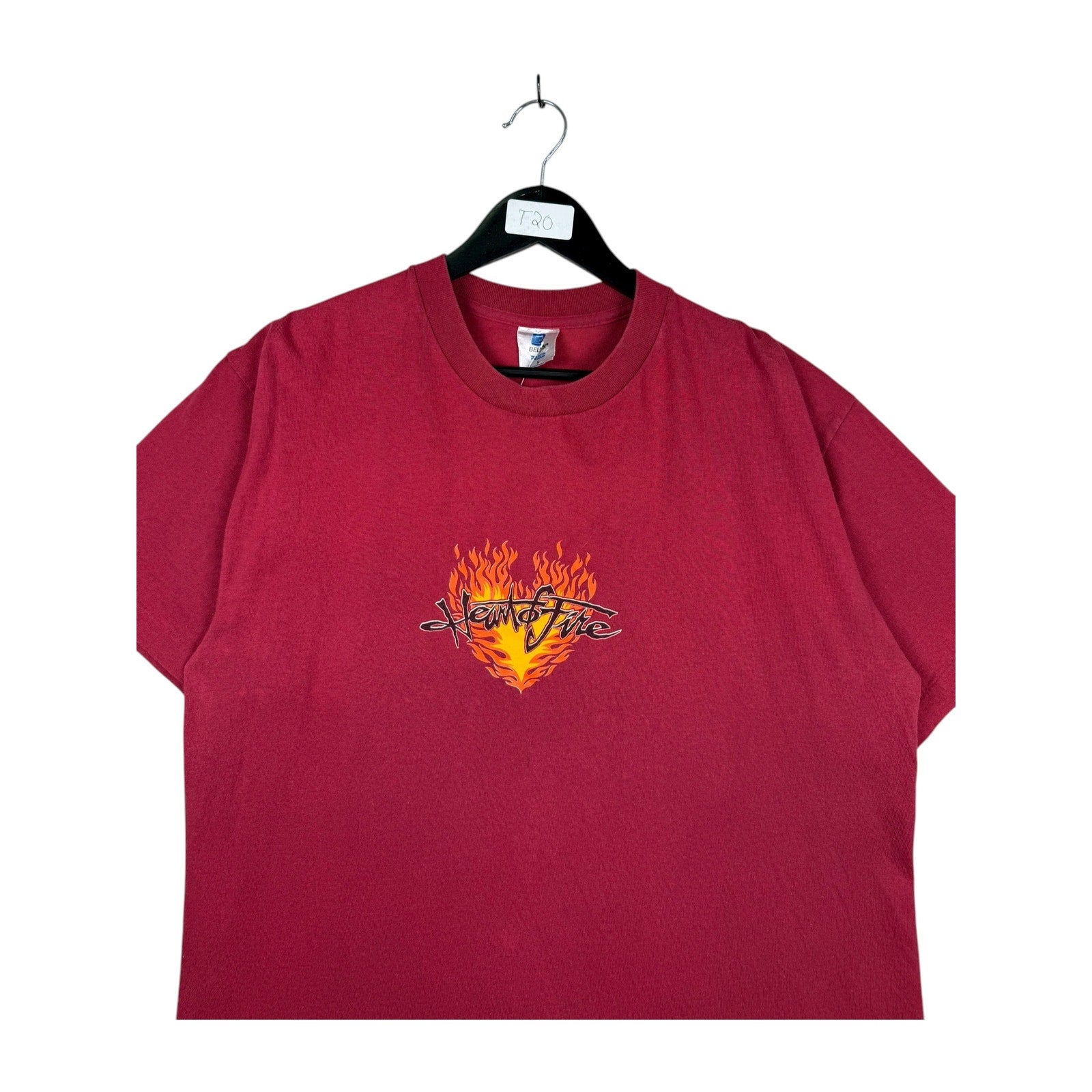 Vintage Heart of Fire Flame T-Shirt