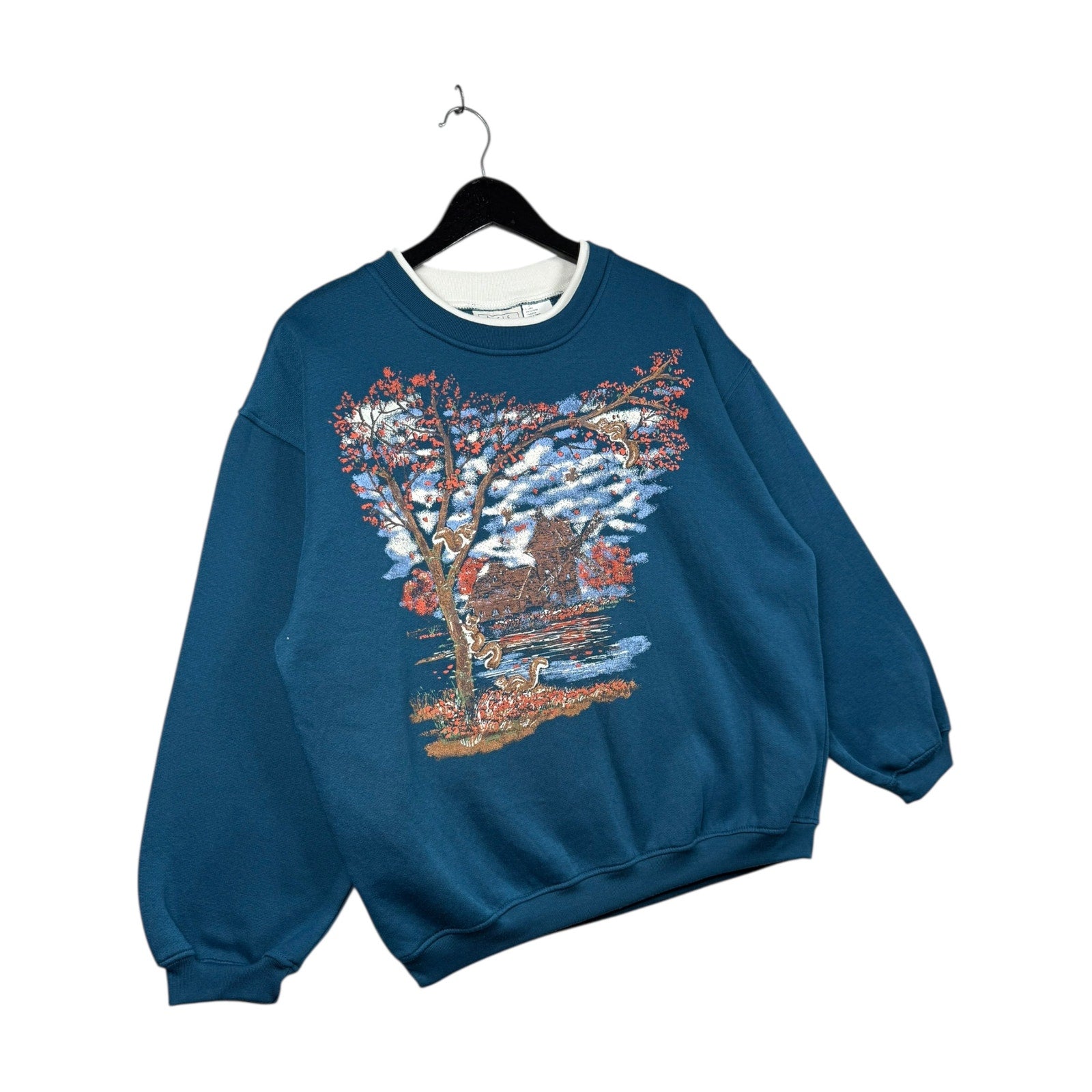 Vintage Autumn Cabin Crewneck