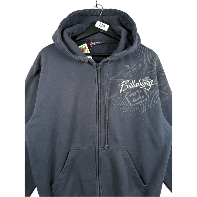 Vintage Billabong Full Zip Drawstring Hoodie