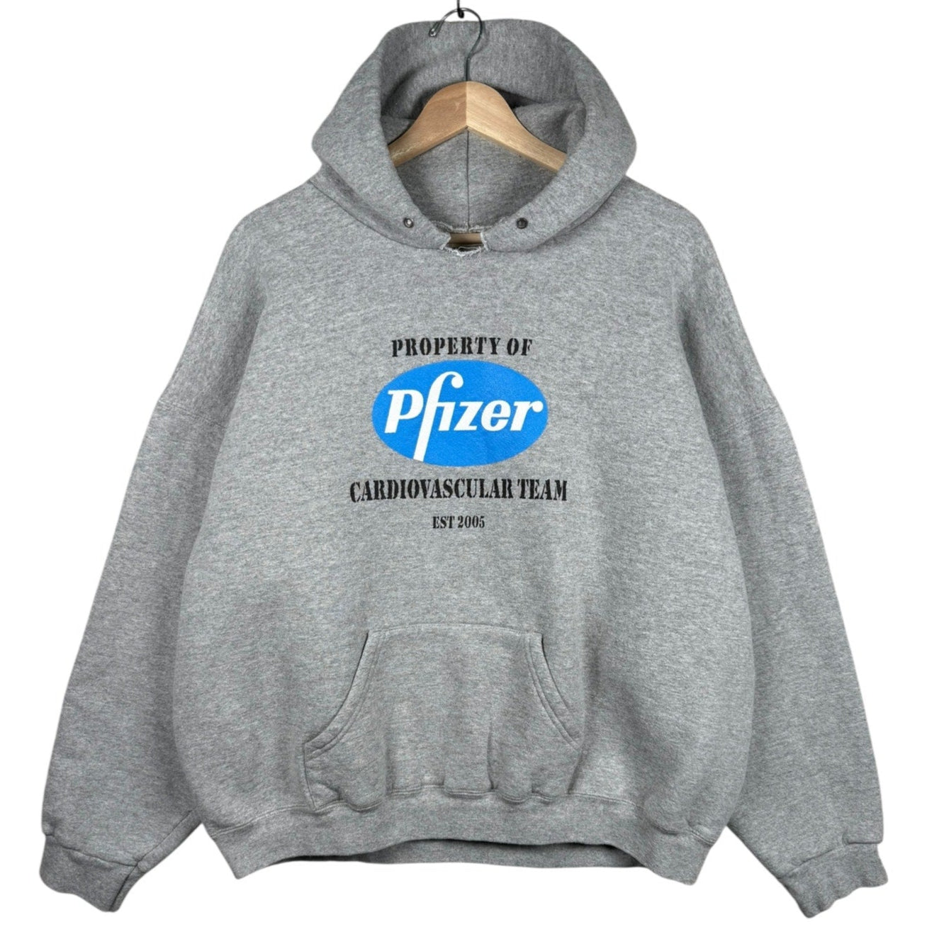 Vintage Property Of Pfizer Pullover Hoodie