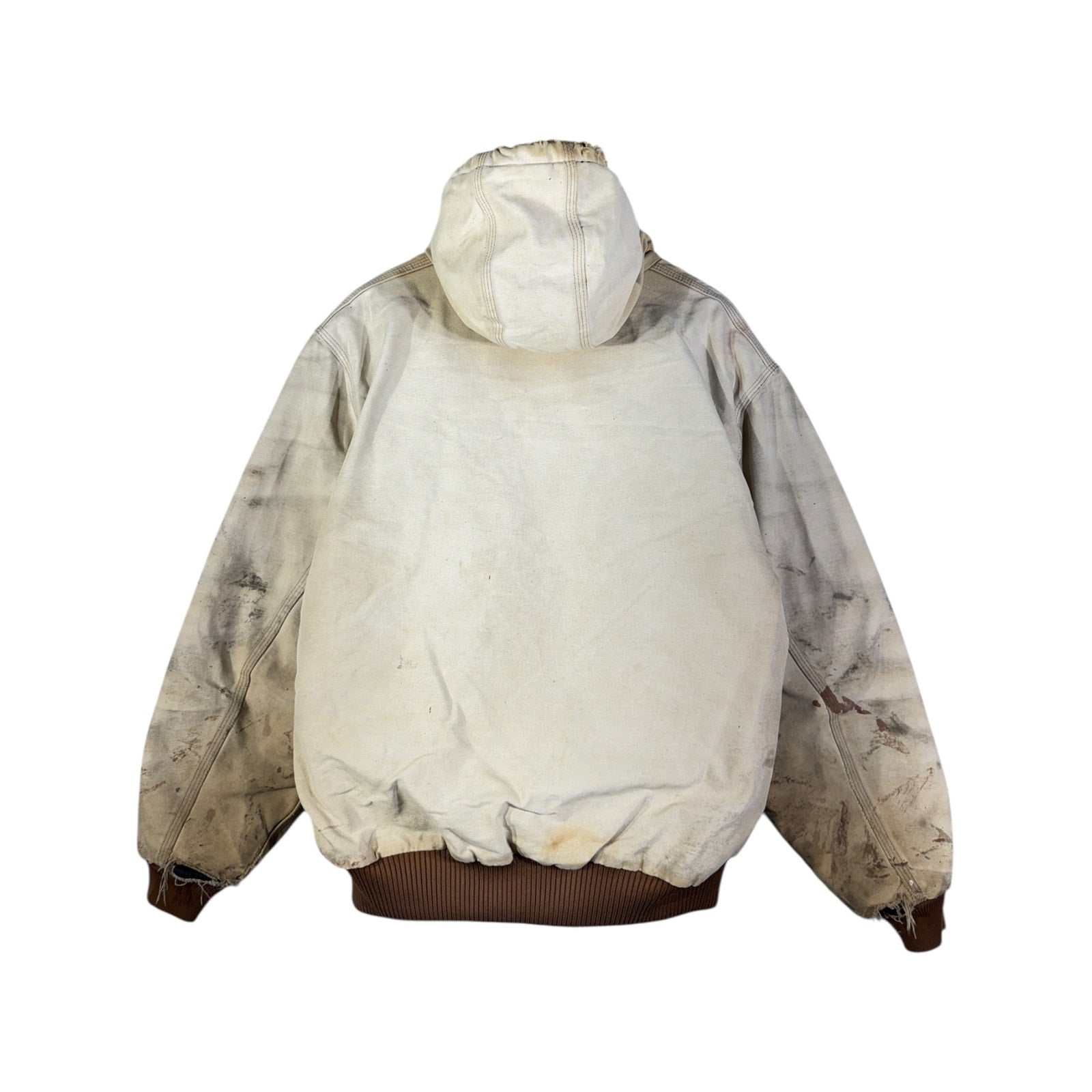 Vintage Carhartt Distressed Canvas Full Zip Workwear Jacket