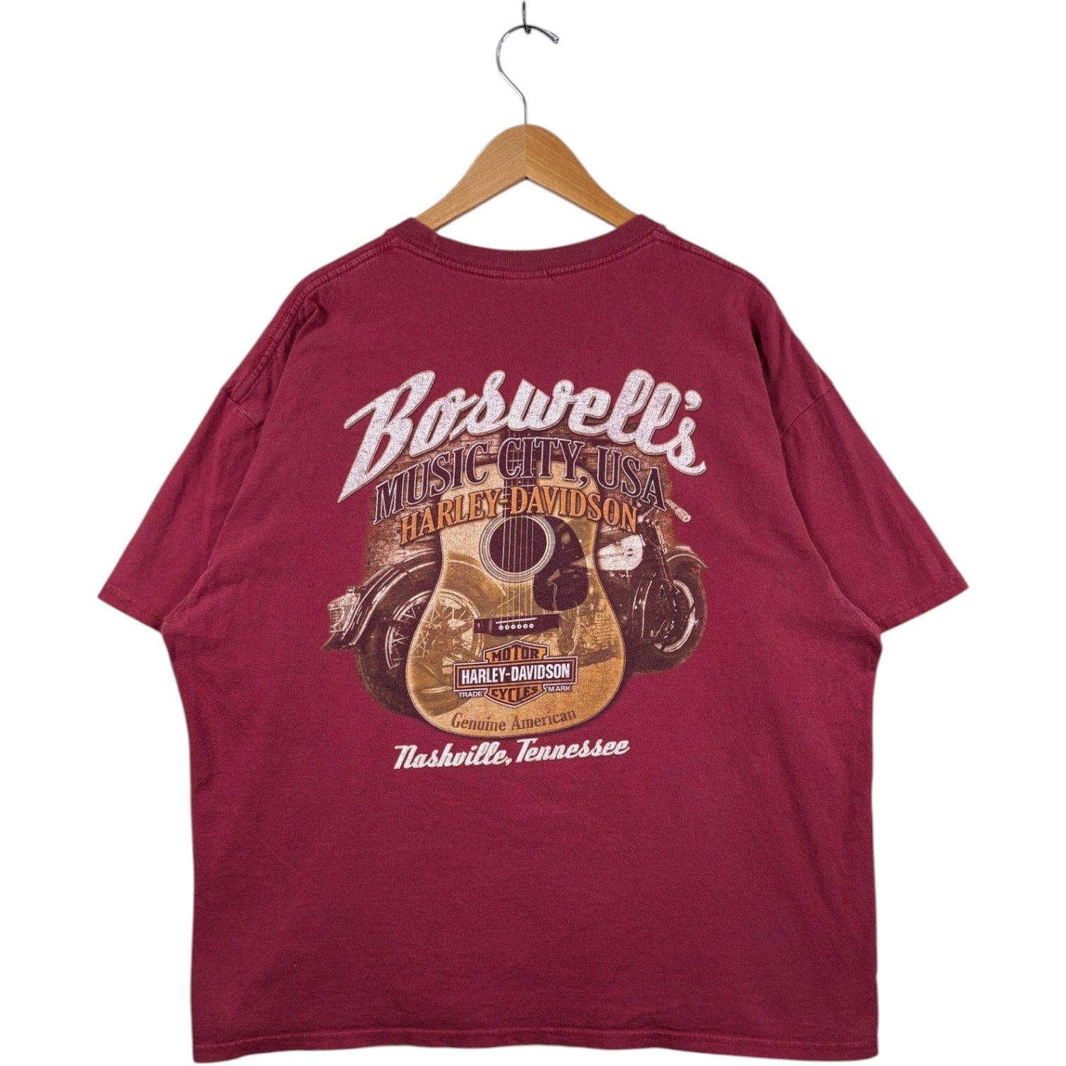 Vintage Harley Davidson Boswell’s Music City Graphic T-Shirt