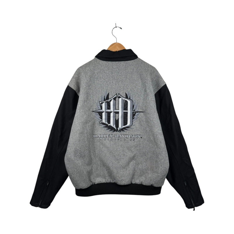 Vintage Harley Davidson Collared Button Up Jacket