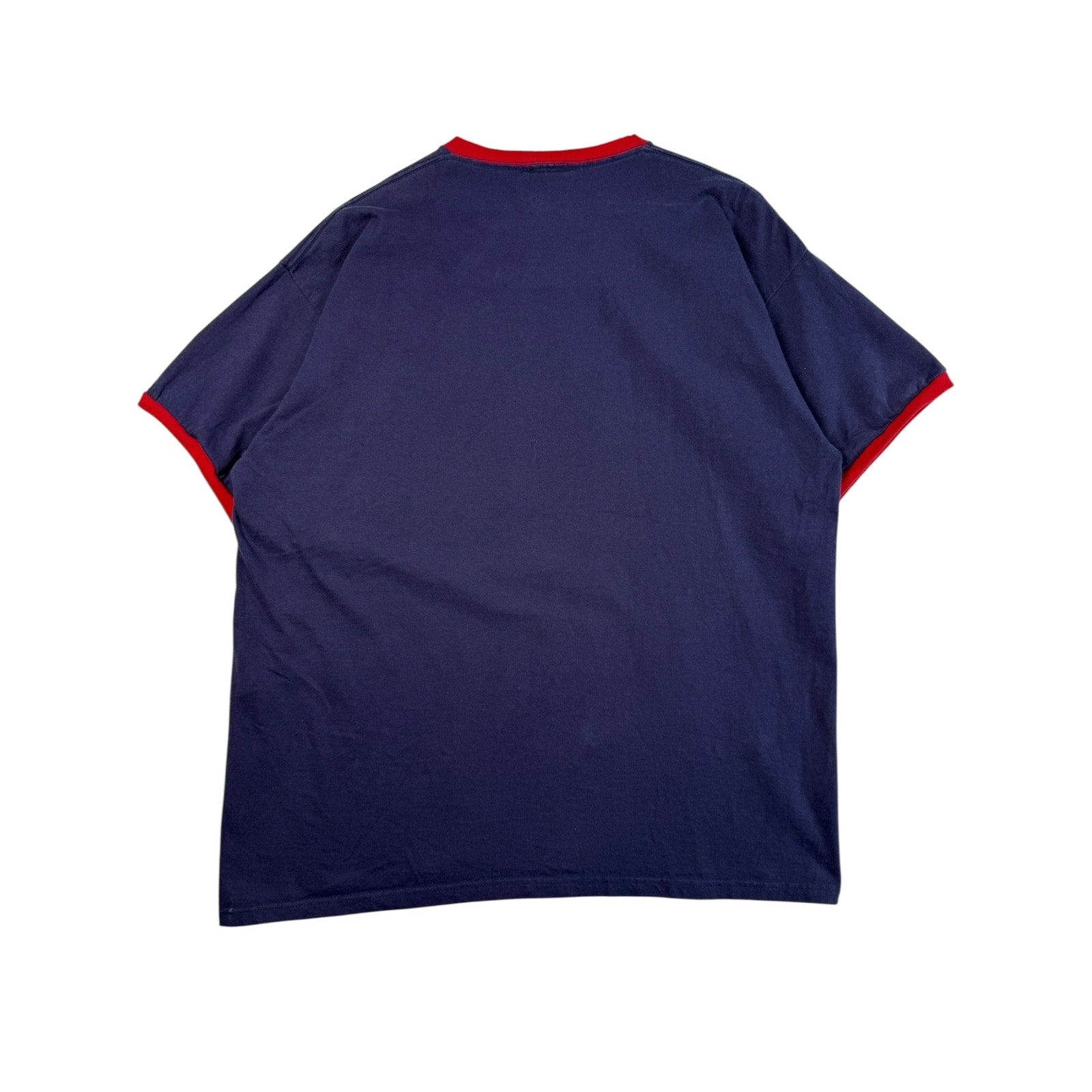 Vintage Disney American Flag Mickey Mouse Ringer T-Shirt