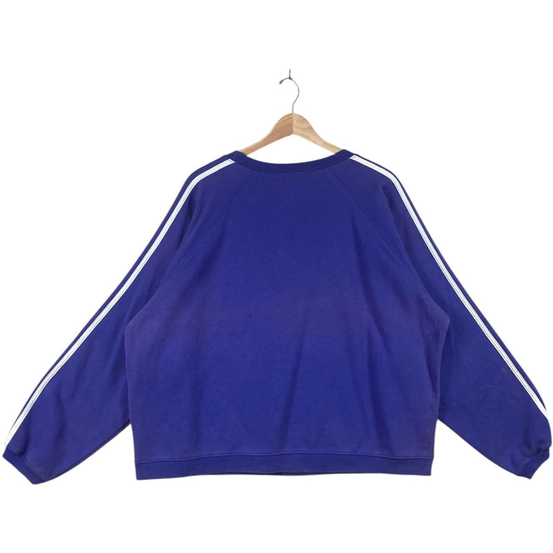 Vintage Adidas Trefoil Logo 3-Stripes Crewneck