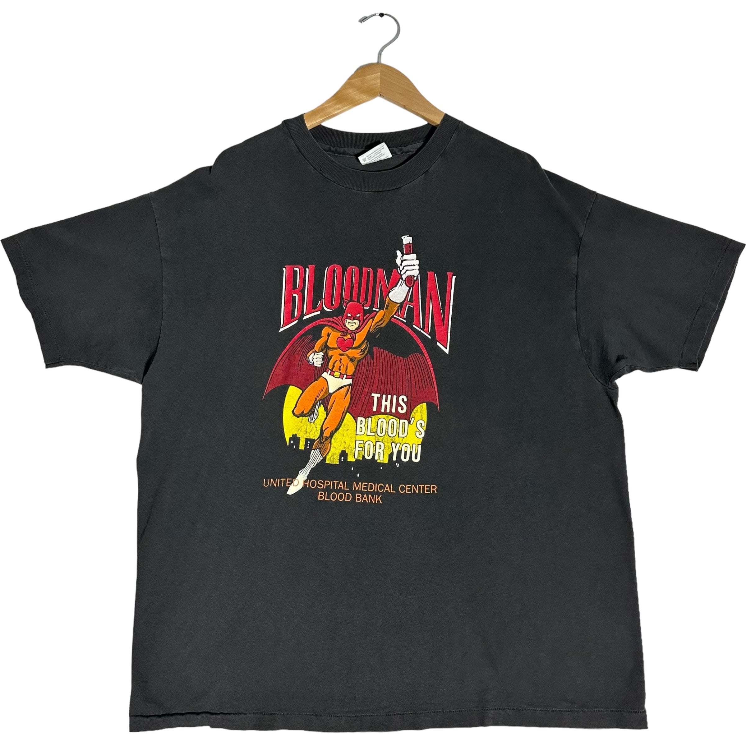 Vintage United Hospital "Bloodman" Superhero Tee