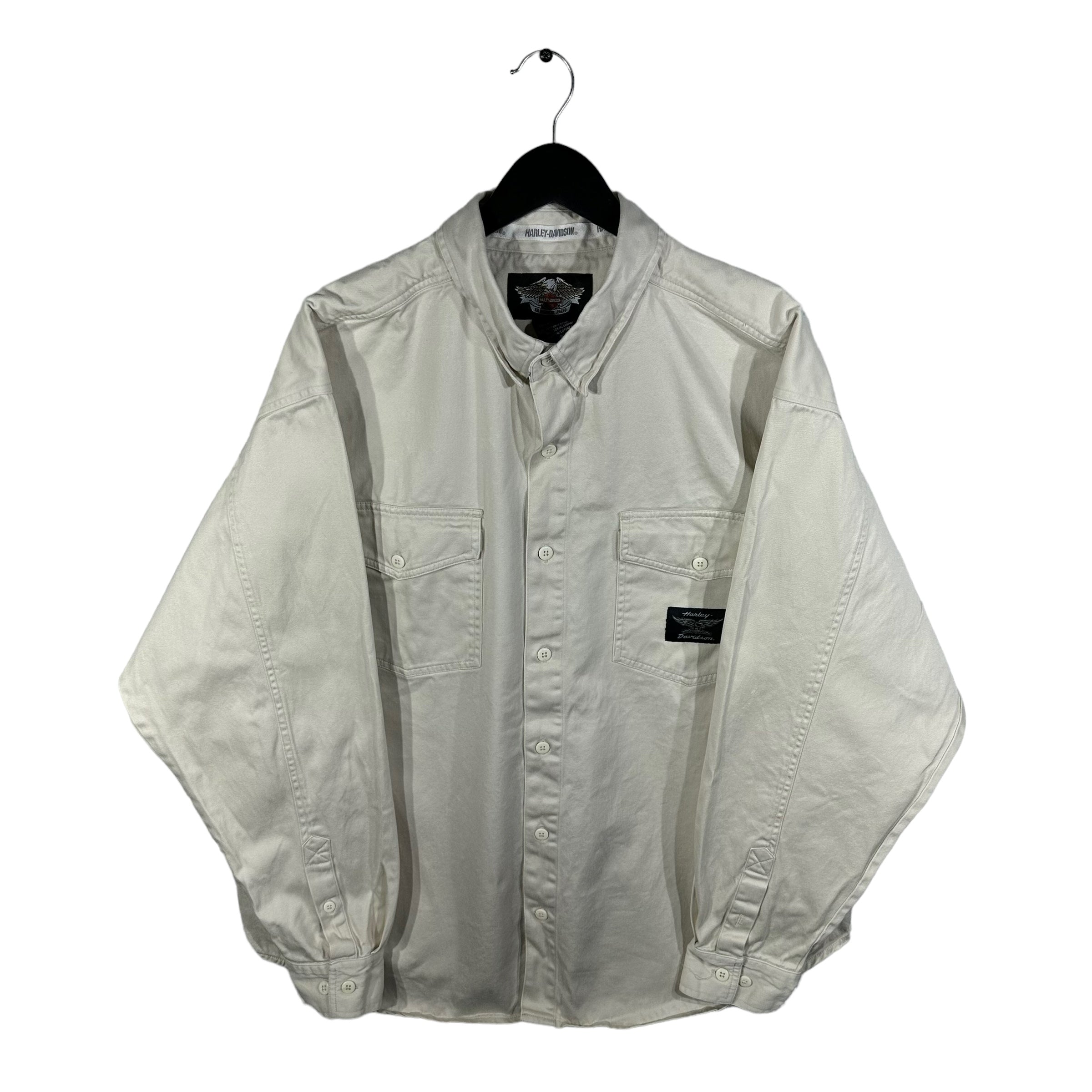 Vintage Harley Davidson Button Up