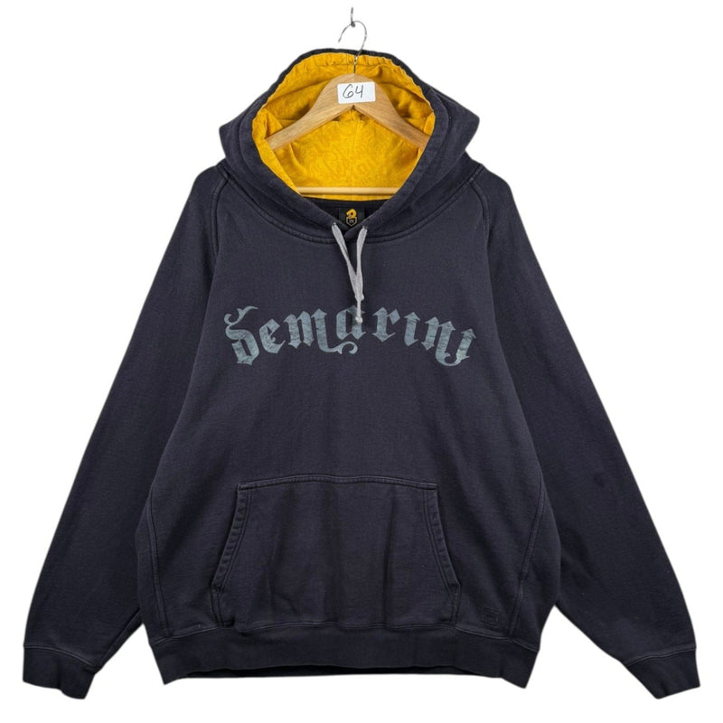Vintage DeMarini Spell Out Gothic Text Hoodie