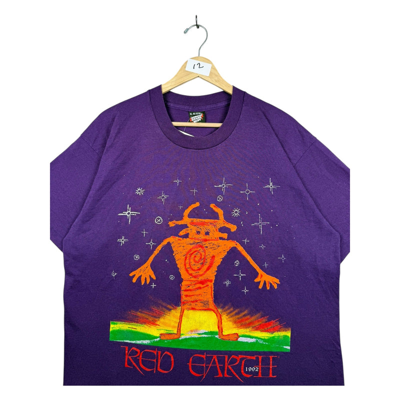 Vintage Red Earth Graphic T-Shirt 1992