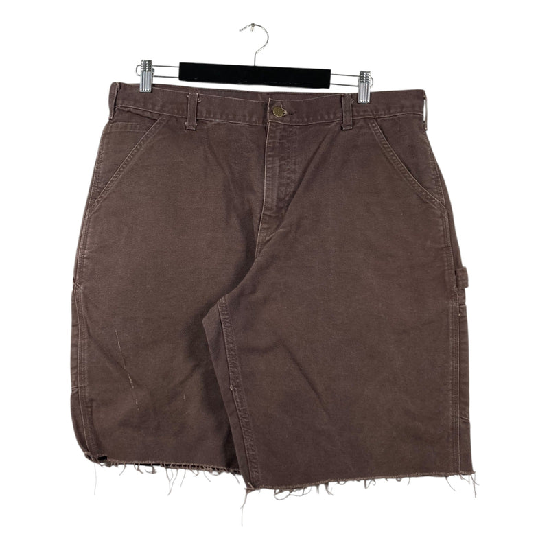 Vintage Carhartt Carpenter Raw Hem Cargo Shorts 36