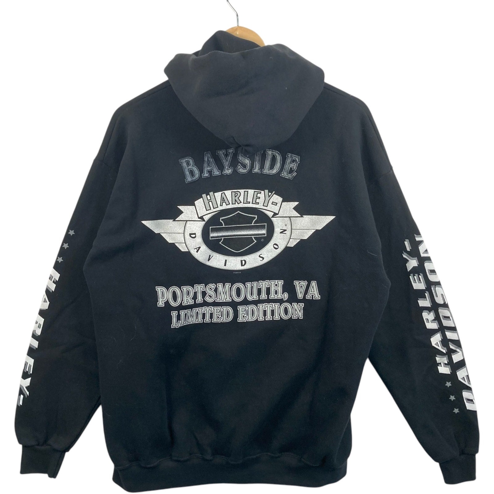 Vintage Harley Davidson Portsmouth, VA Full Zip Hoodie