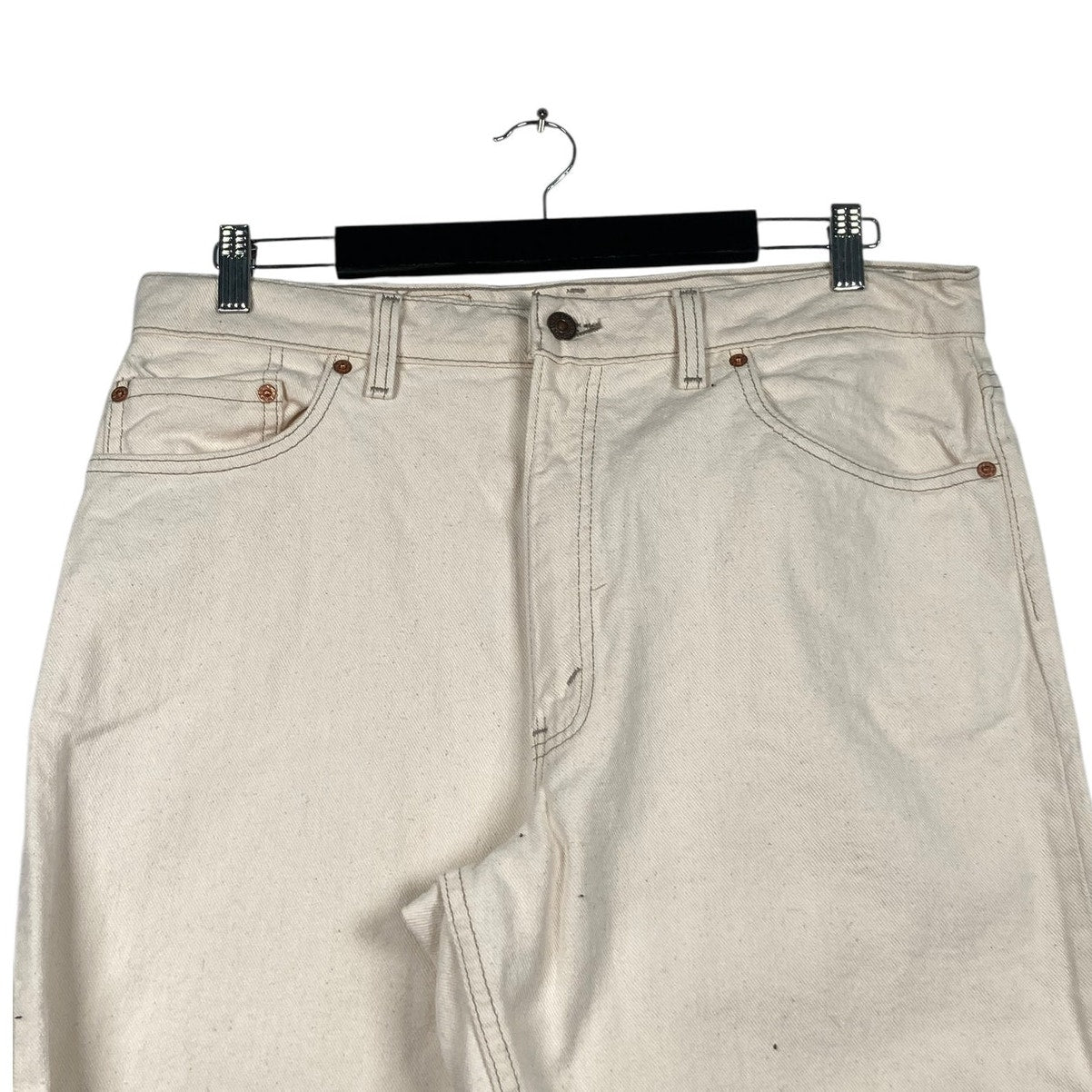 Vintage White Levi's Denim Shorts 36