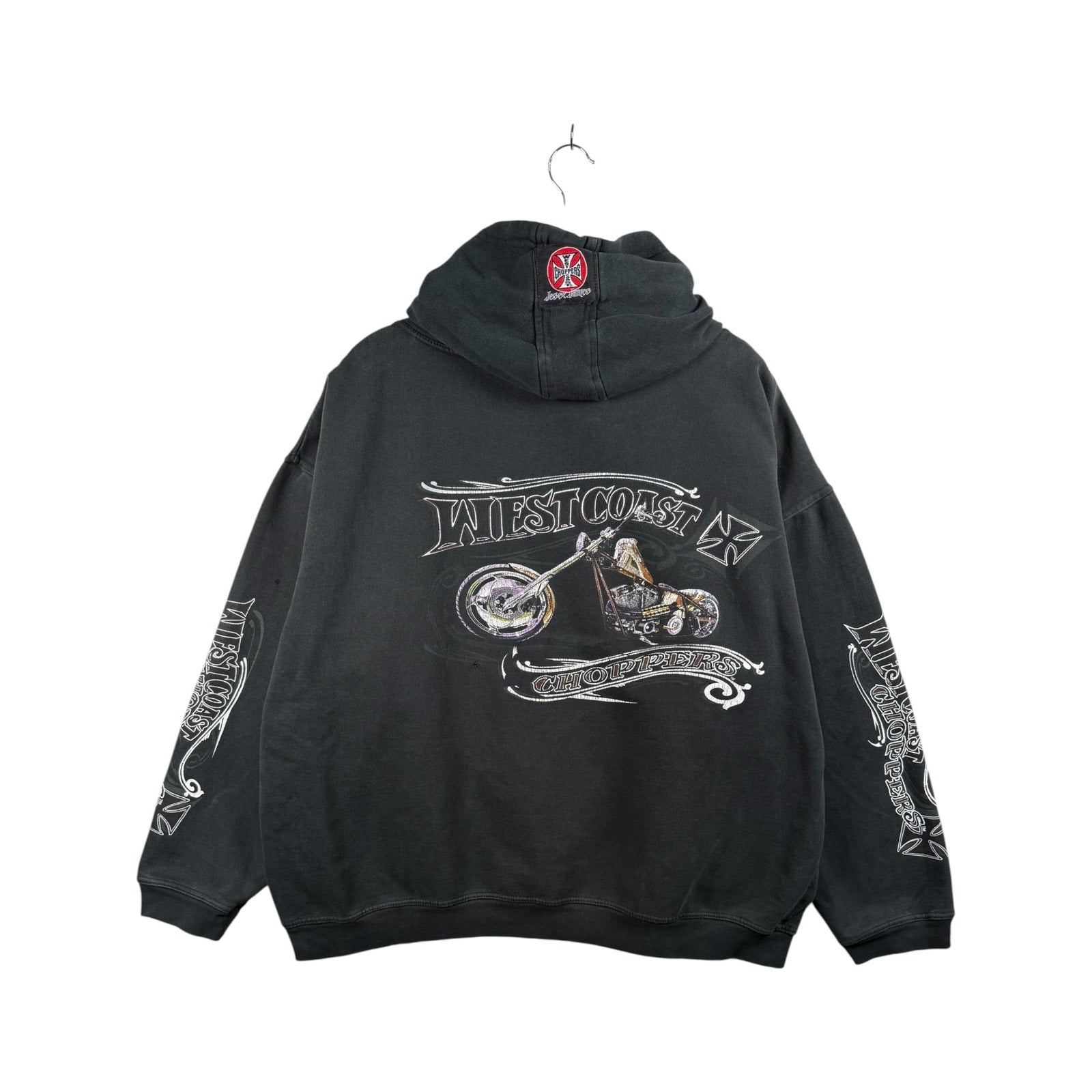 Vintage West Coast Choppers Biker Graphic Pullover Hoodie
