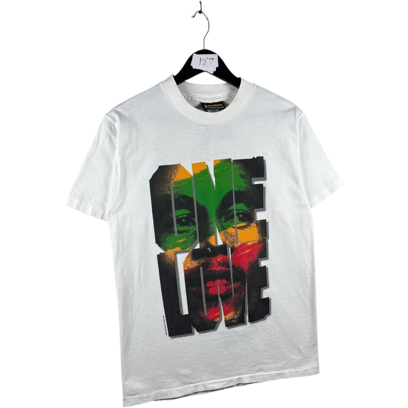 Vintage Bob Marley One Love Graphic Print T-Shirt