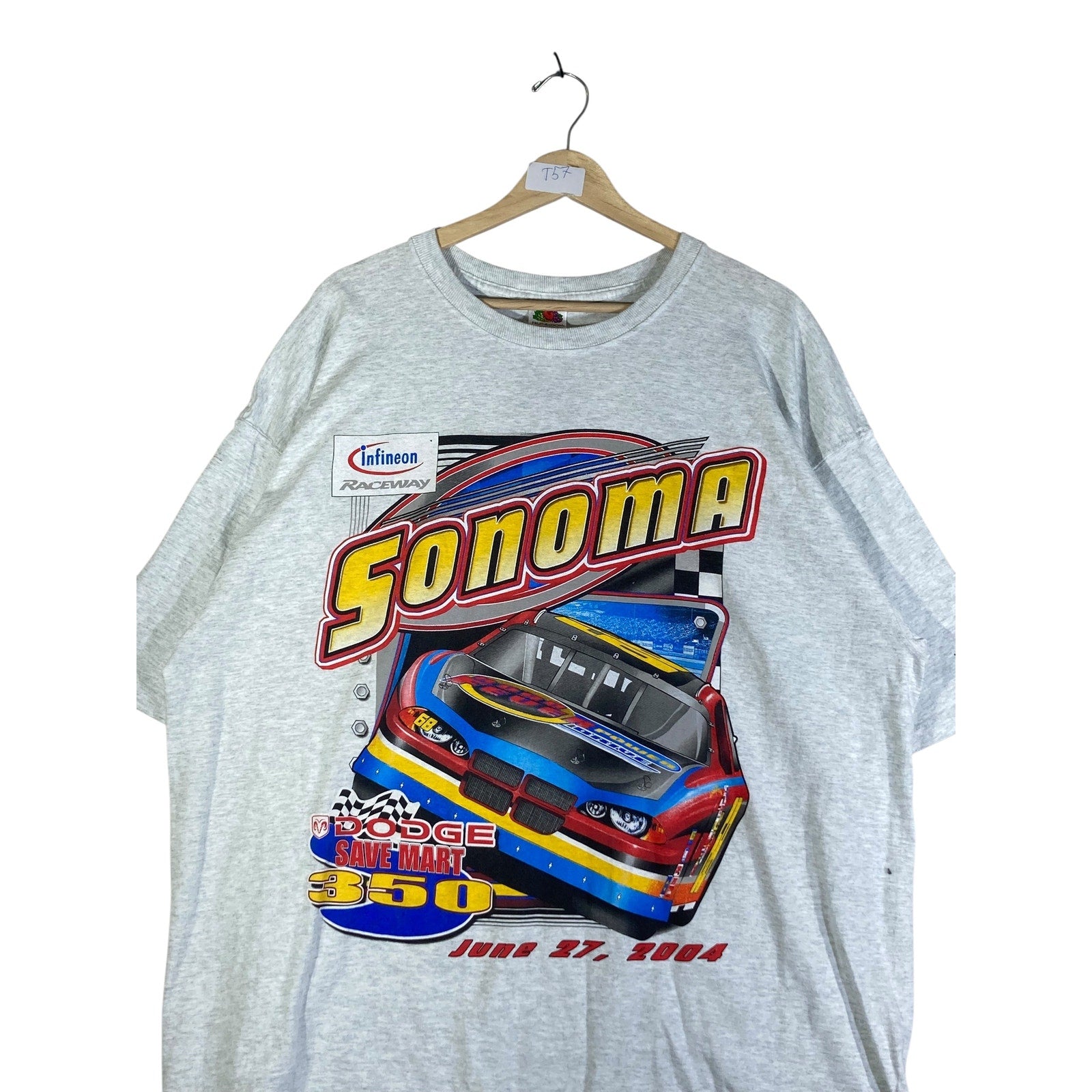 Vintage Sonoma Dodge Save Mart 350 Racing T-Shirt 2004