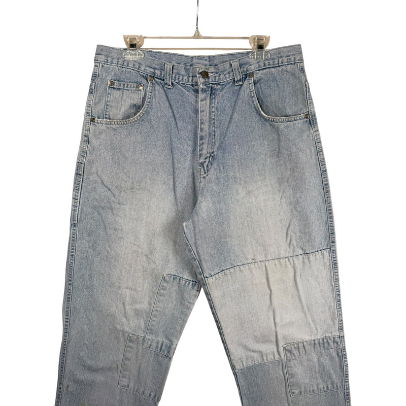 Vintage Naika Patchwork Carpenter Denim Pants 35