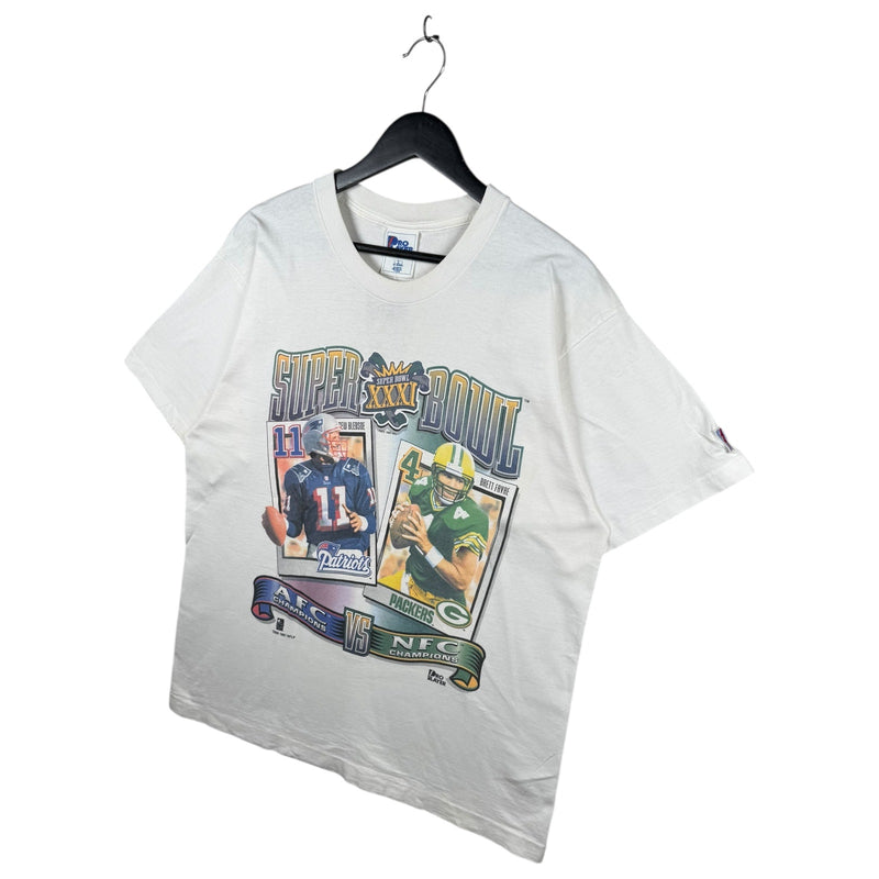 Vintage Super Bowl XXXI Patriots vs Packers NFL T-Shirt