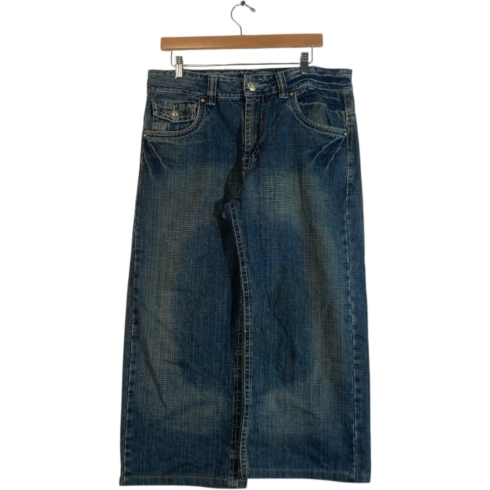 Vintage ALL BLACKS Dark Wash Jeans 34x23