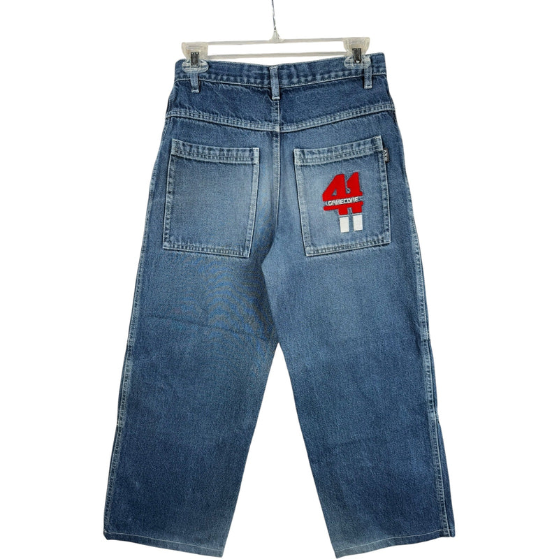 Vintage XXW Gamecore Patch Wide Leg Denim Pants 28