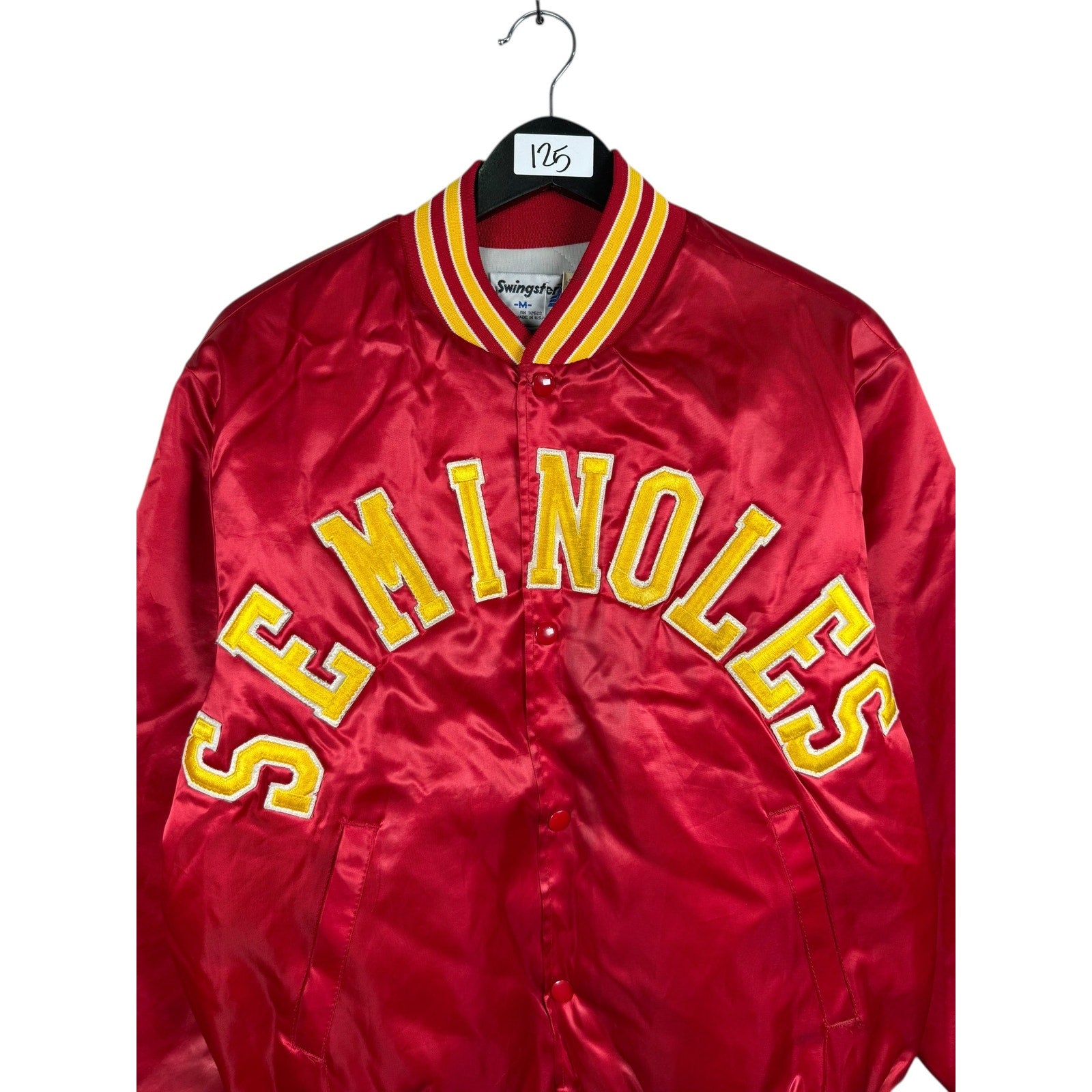 Vintage Florida State University Seminoles Satin Varsity Jacket