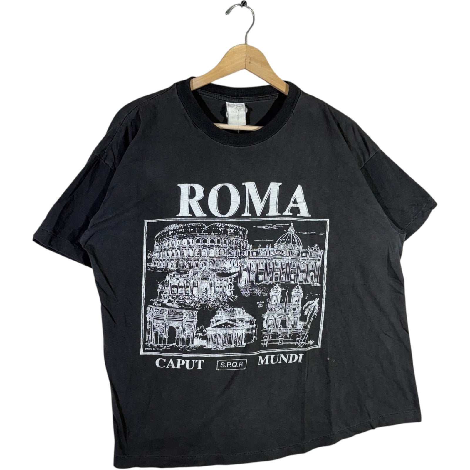 Vintage Roma Caput Mundi Monuments Souvenir Tee
