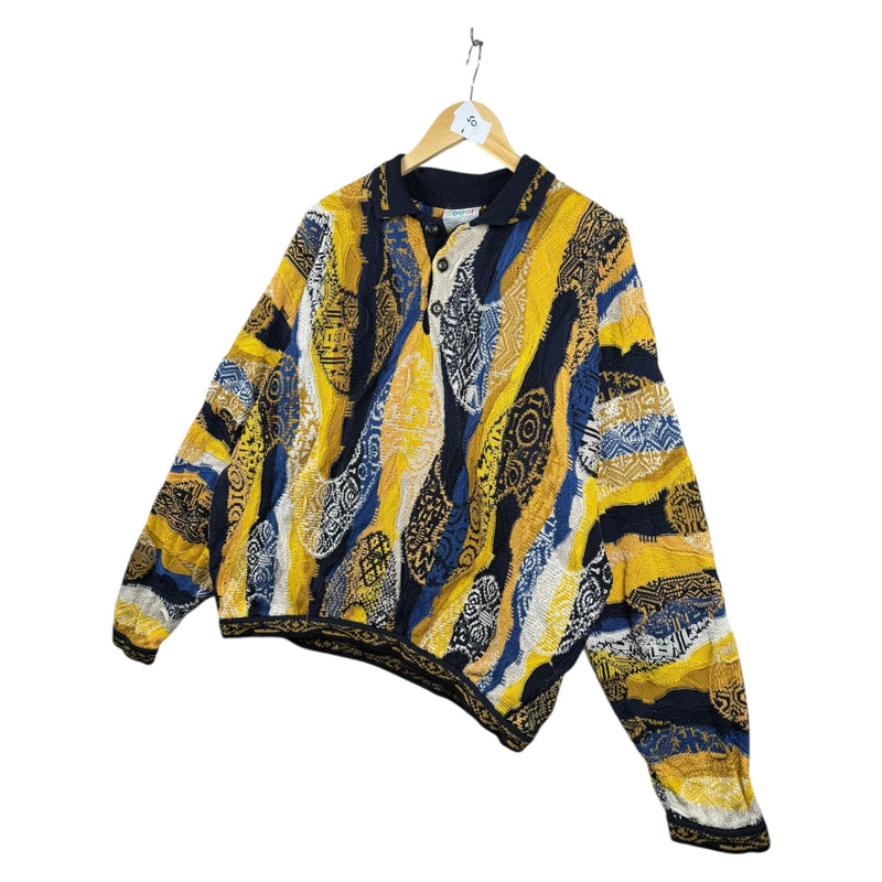 Vintage COOGI Henley Pullover Sweatshirt