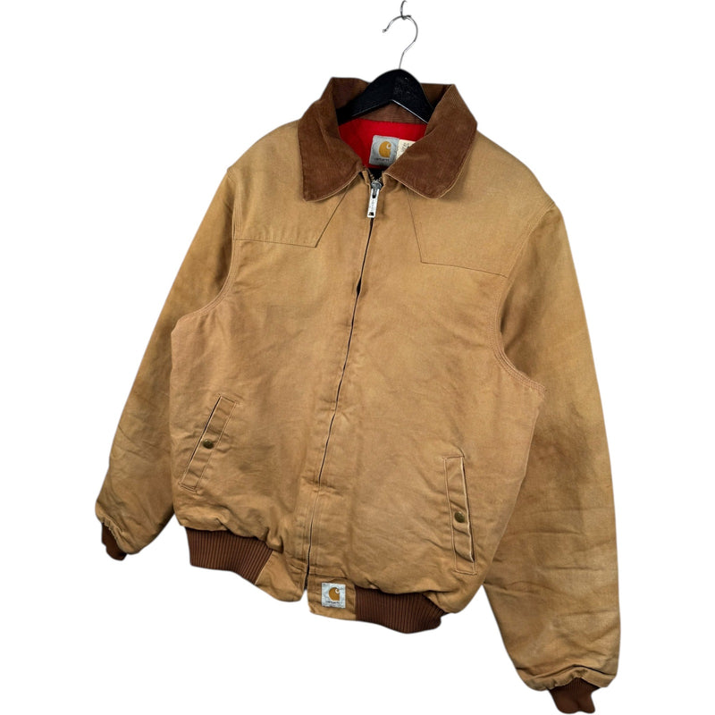 Vintage Carhartt Canvas Corduroy Collar Bomber Jacket