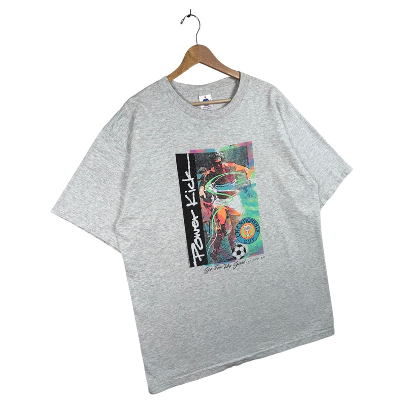 Vintage Power Kick Bible Verse Graphic T-Shirt