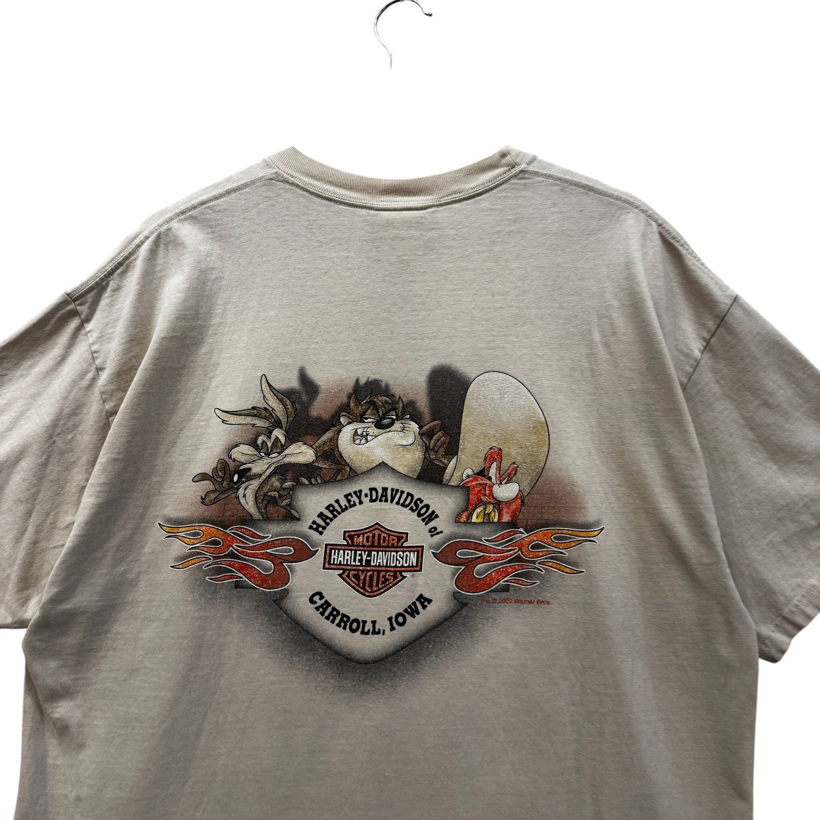 Vintage Harley Davidson Looney Tunes Taz Carroll, IA Tee