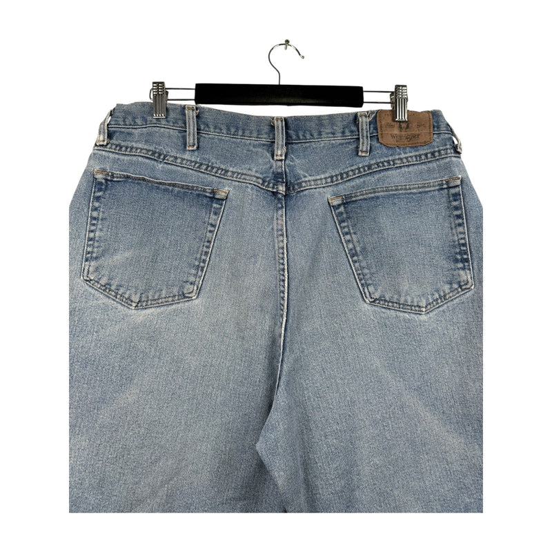 Vintage Wrangler Hemmed Relaxed Fit Denim Shorts 38
