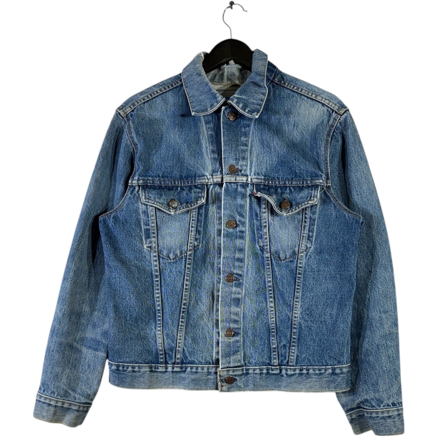 Vintage Button Front Denim Jacket