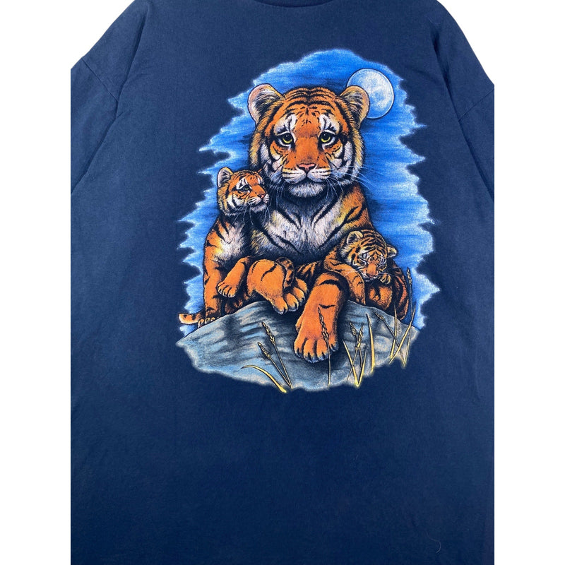 Vintage Tiger Graphic Print T-Shirt
