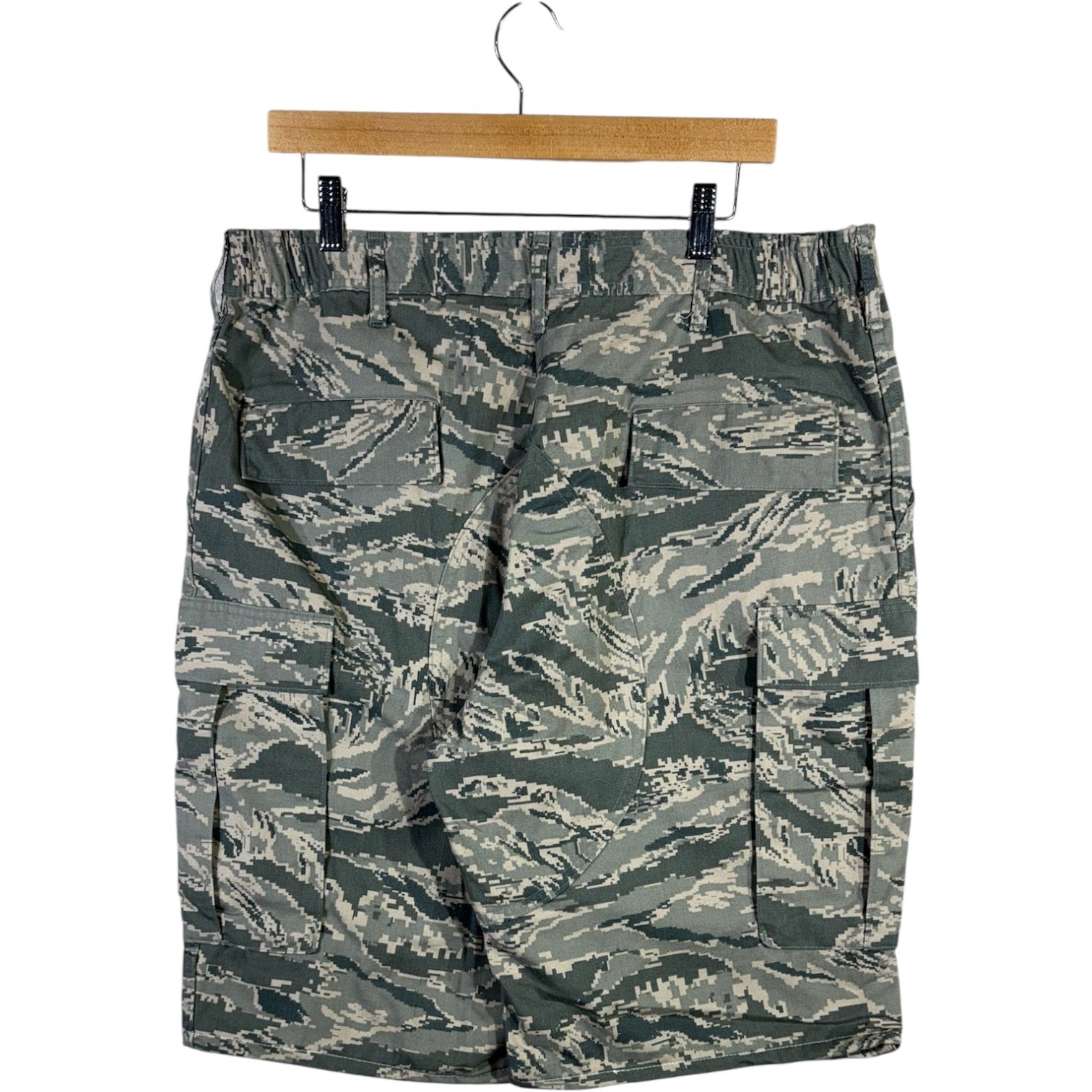 Vintage Tiger Stripe Camouflage Cargo Shorts 38