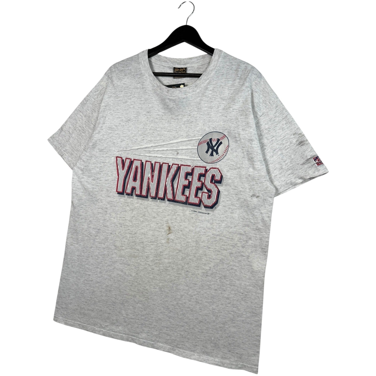 Vintage New York Yankees Chest Spellout MLB T-Shirt 1997