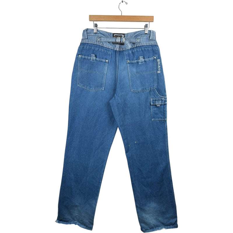 Vintage Buster Wide Leg Denim Jeans 33