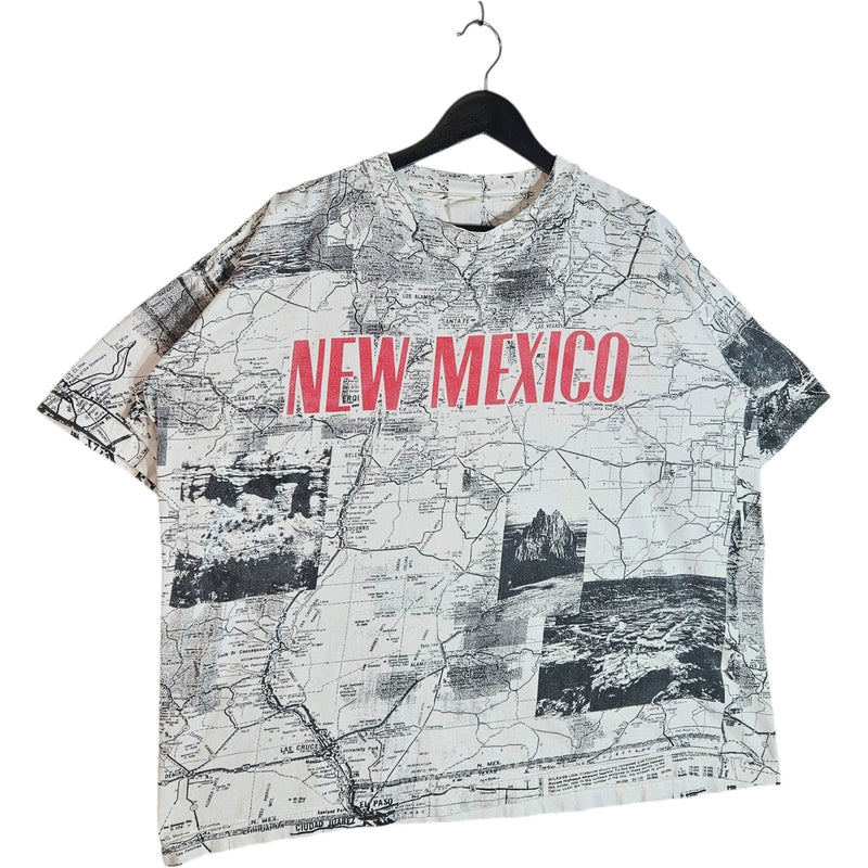 Vintage New Mexico Map AOP T-Shirt