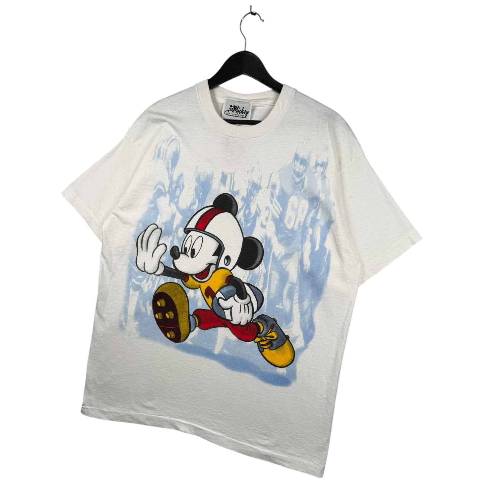 Vintage Disney Mickey Mouse Football T-Shirt