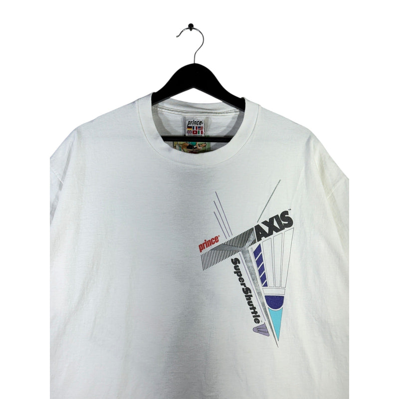 Vintage Prince Axis Racquets & Super Shuttle Tennis T-Shirt