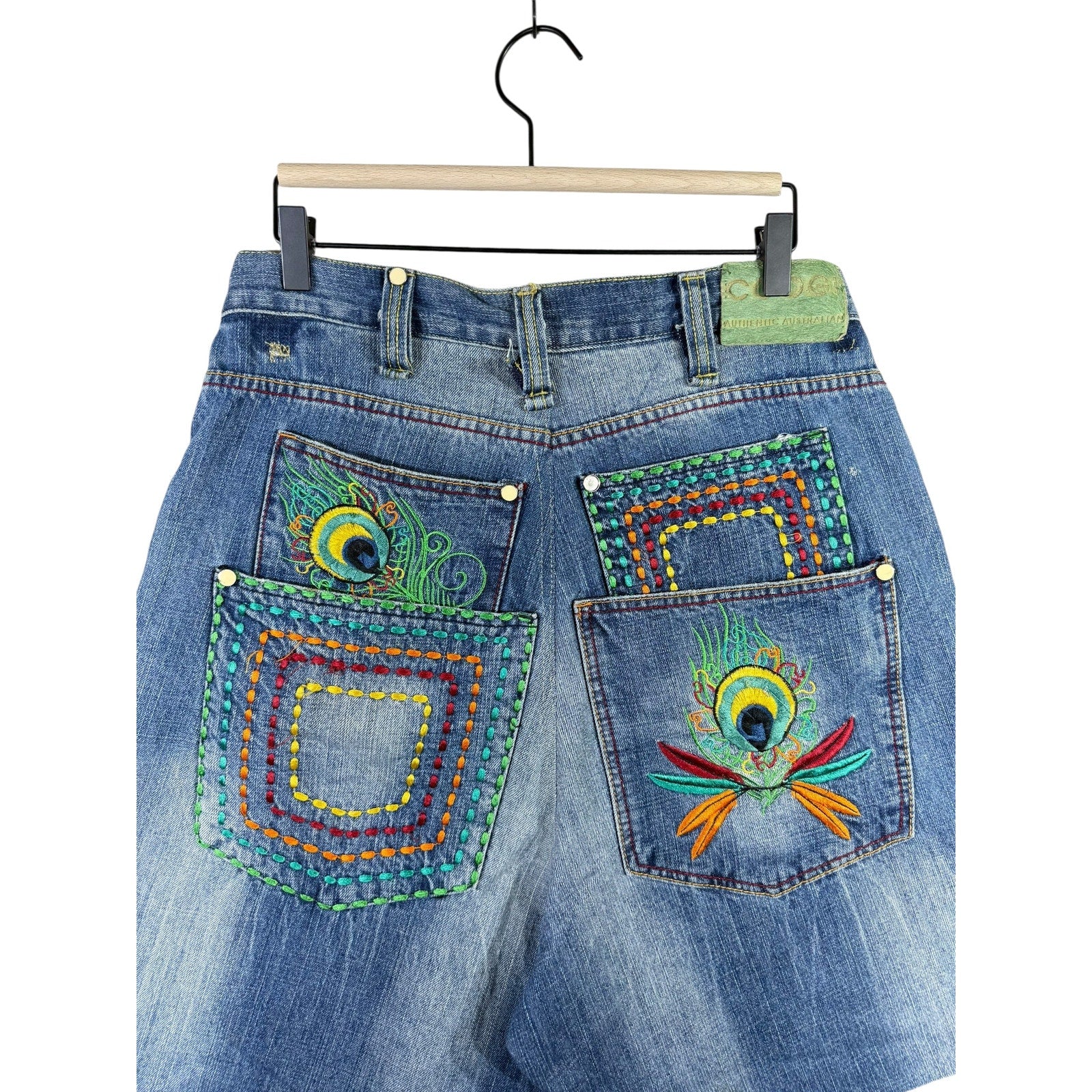 Vintage Coogi Embroidered Denim Shorts 42