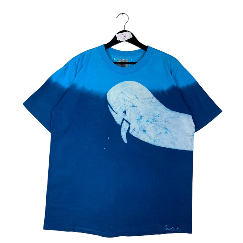 Vintage Whale Allover Print T-Shirt