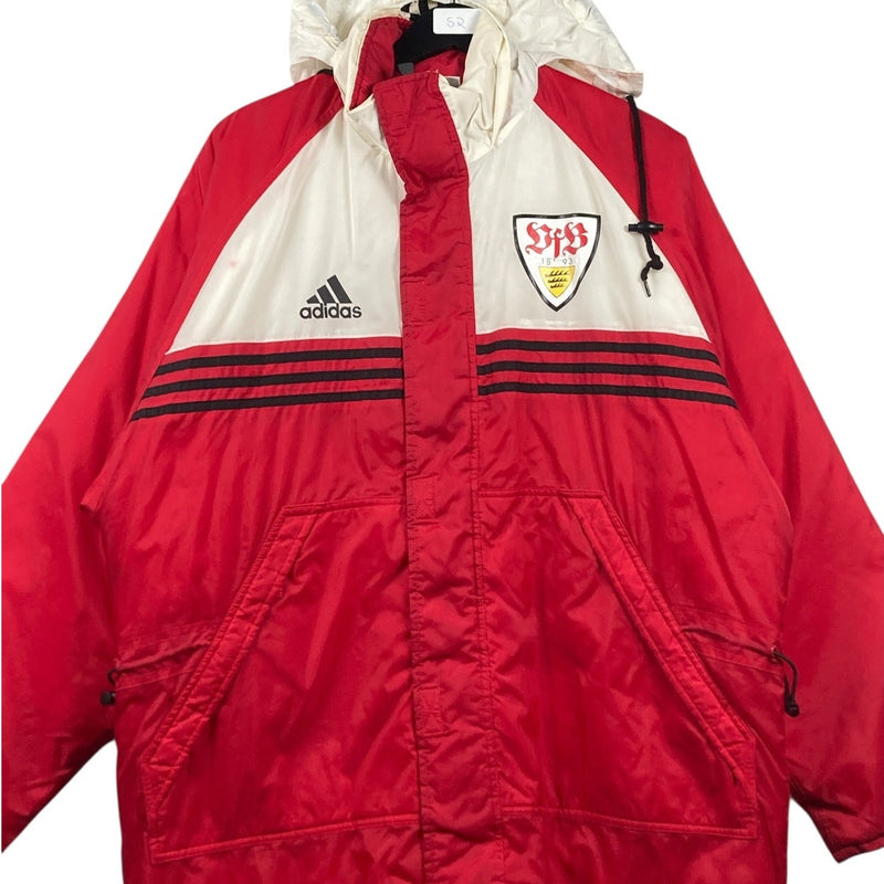 Vintage Adidas VfB Stuttgart Bundesliga Hooded Windbreaker