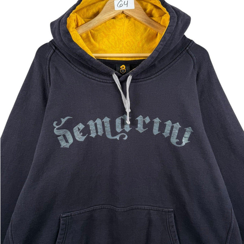 Vintage DeMarini Spell Out Gothic Text Hoodie