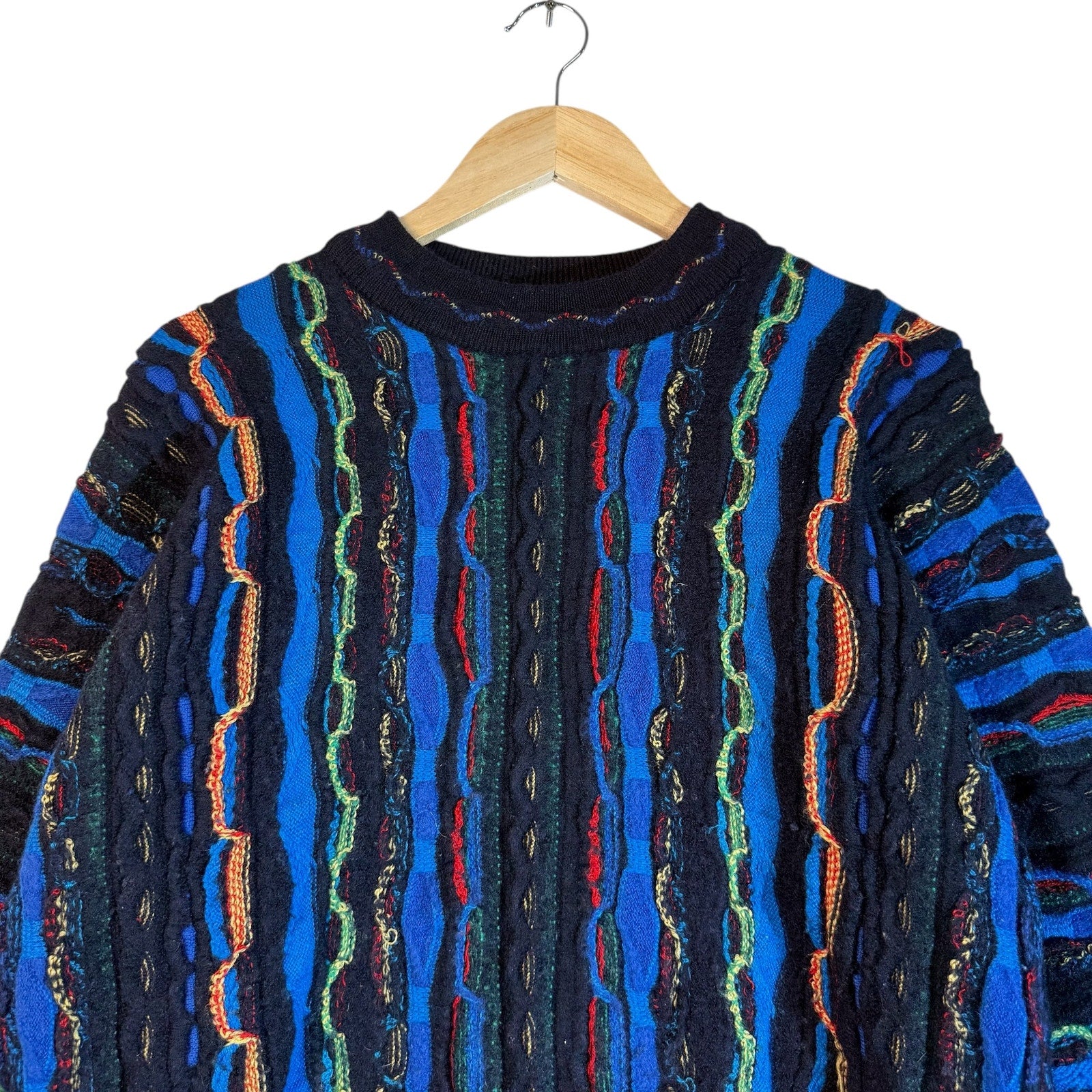 Vintage COOGI 3D Ribbon Knit Sweater