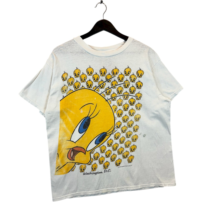 Vintage Tweety Bird Allover Print T-Shirt